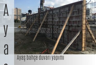 Ayaş desenli bahçe duvarı