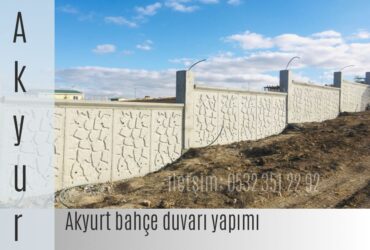Akyurt desenli bahçe duvarı