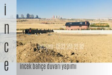 İncek Desenli Bahçe Duvarı